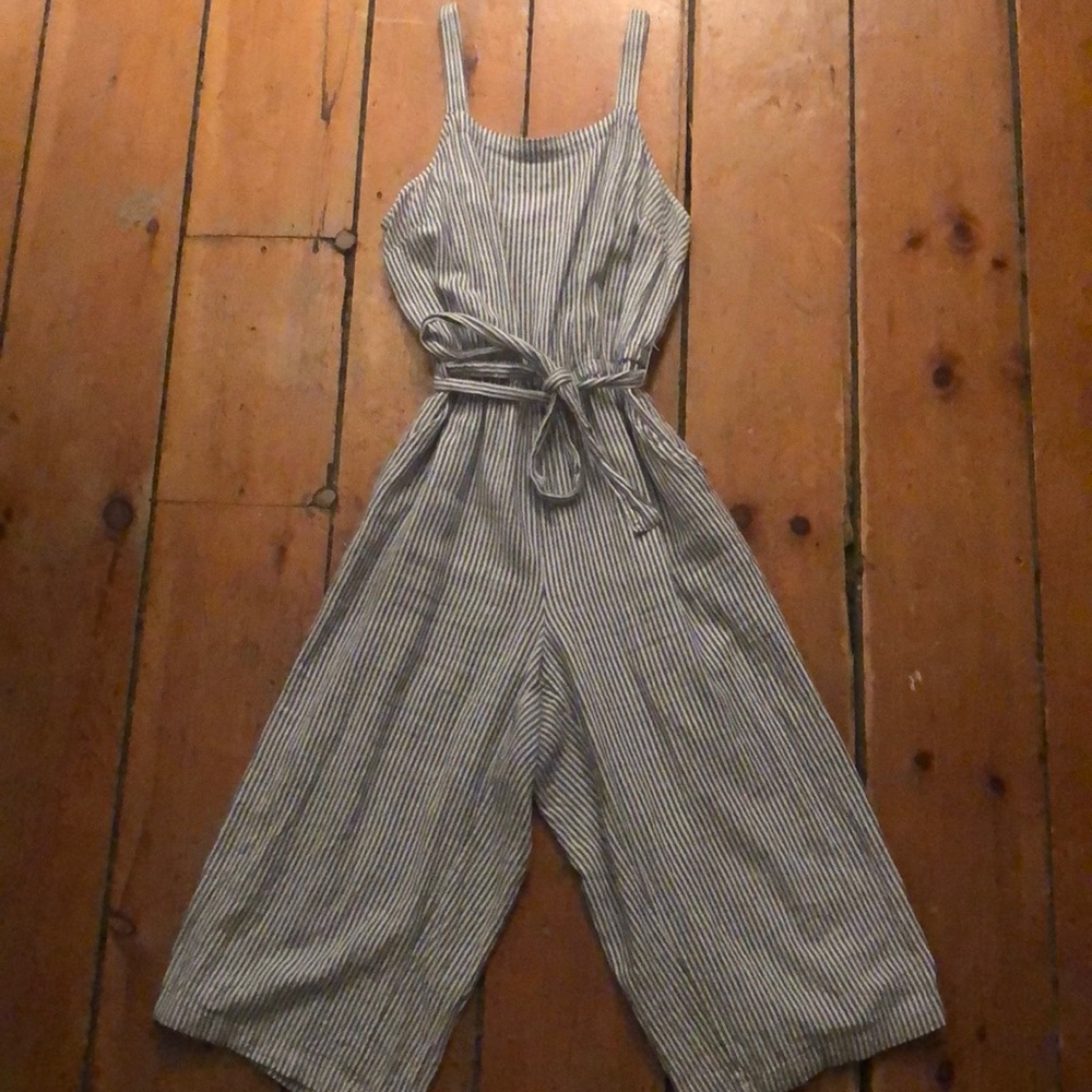 Seersucker Linen Romper